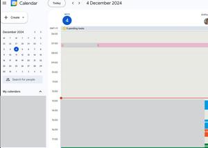 Screenshot of Google Calendar Highlight Current Day Background