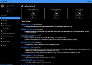 Screenshot of activityfix.com - Dark Mode