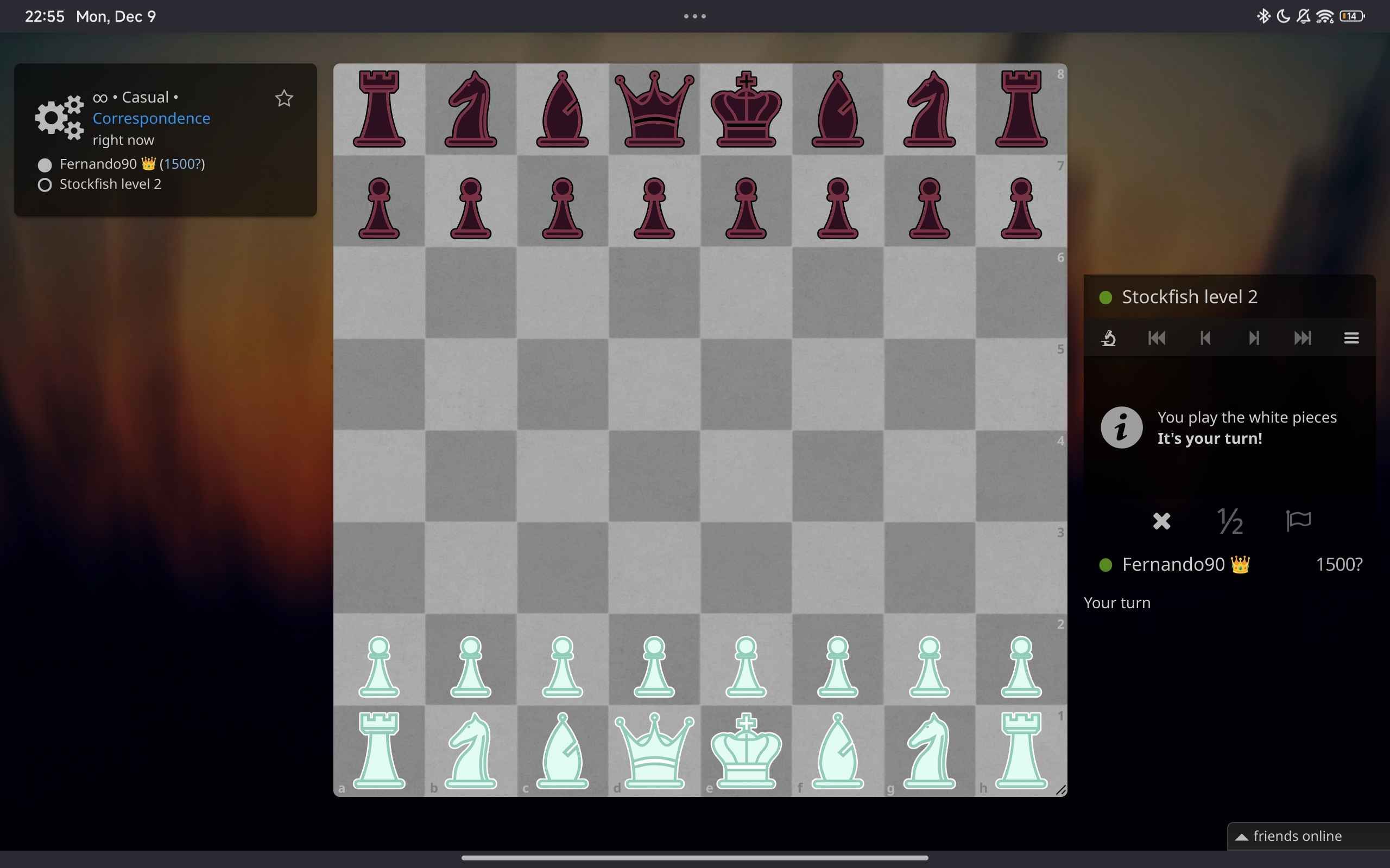 Screenshot of Lichess Mint Set