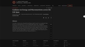 Screenshot of NEJM (New England Journal of Medicine) Dark Mode