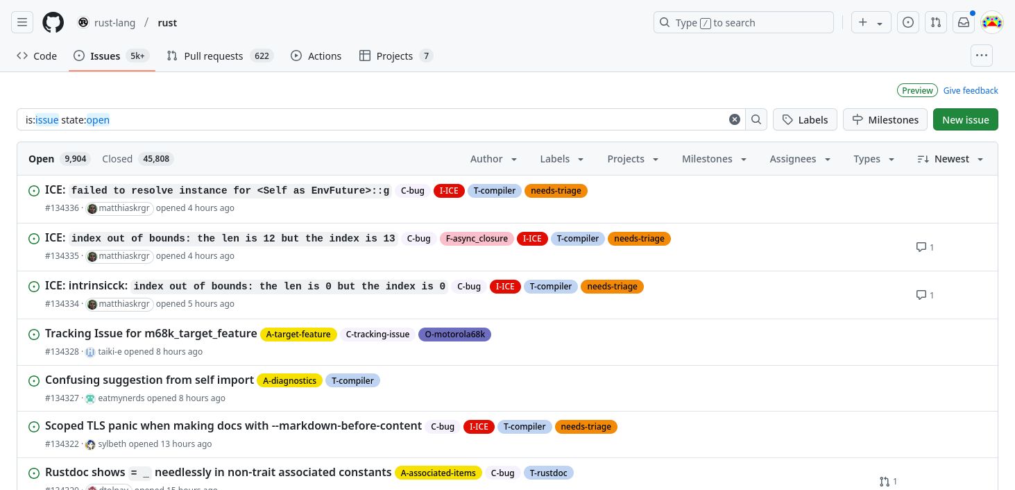 Screenshot of GitHub Ultrawide