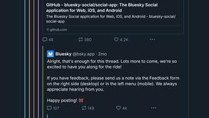 Screenshot of Bluesky Colored Replies