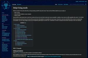 Screenshot of zeldamods.org