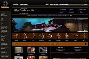 Screenshot of wiki.teamfortress.com - Dark Mode