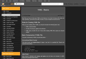 Screenshot of tutorialspoint.com - Darkmode / Dark Style
