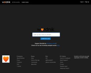 Screenshot of wordnik.com - Darkmode / Dark Style