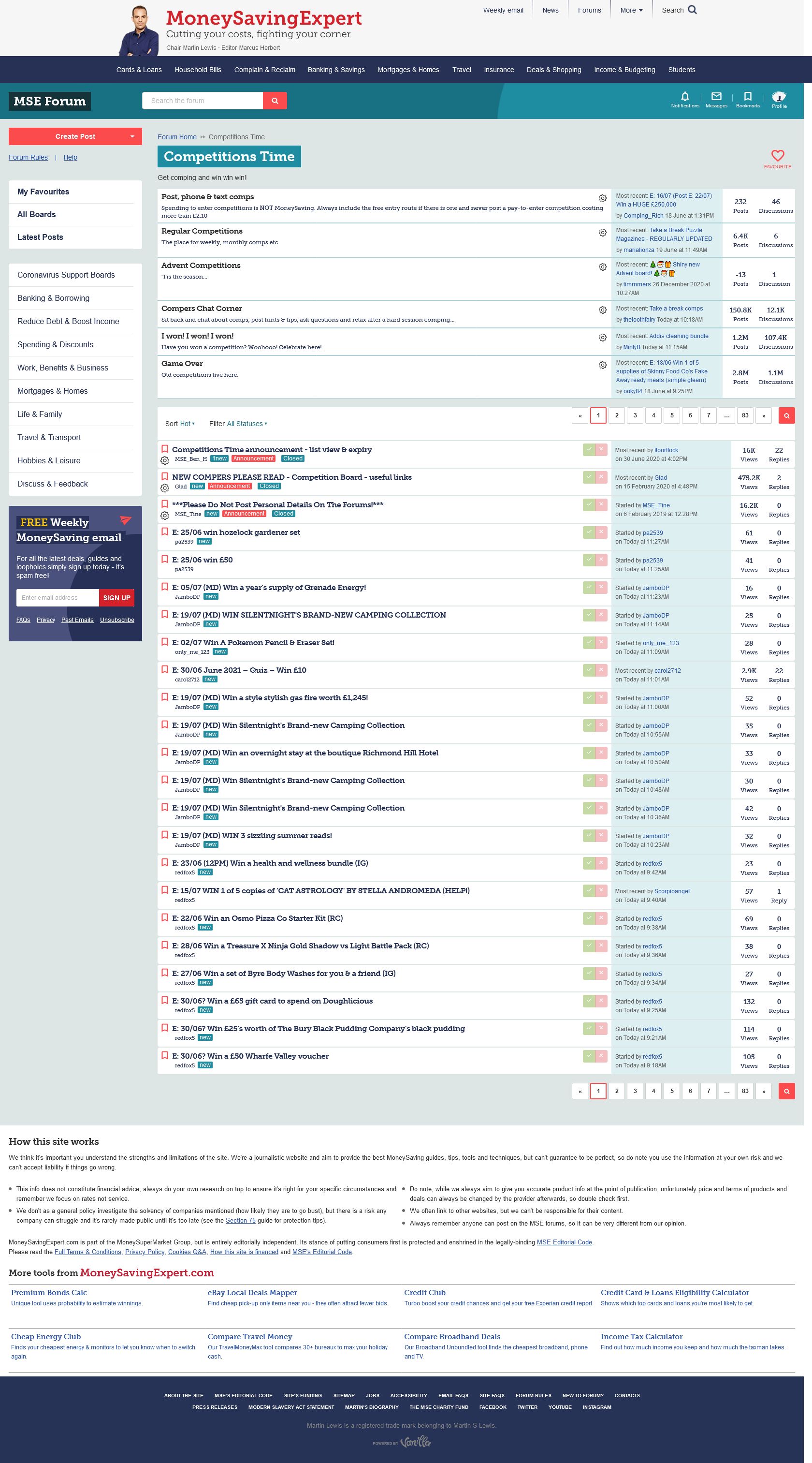 Screenshot of 100% Width - MoneySavingExpert Forums