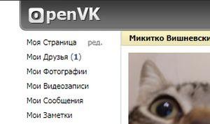 Screenshot of OpenVK Old Header