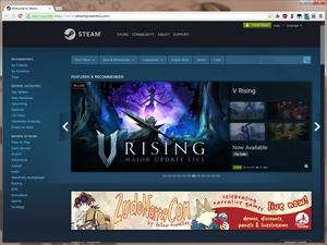 Screenshot of Steam 2017