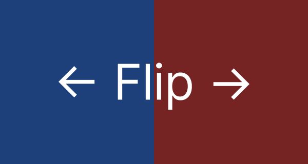 Screenshot of Flip Red(left) <> Right(blue)