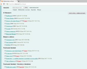 Screenshot of MAGEO (originál) styl pro okoun.cz