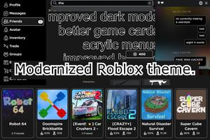 Screenshot of Modernized Roblox theme