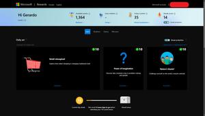 Screenshot of Dark Microsoft Rewards