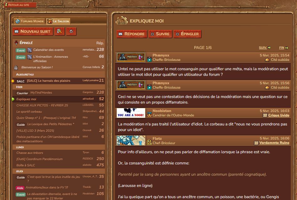 Screenshot of Forum Hordien