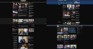 Screenshot of Dark Mode Political Sites