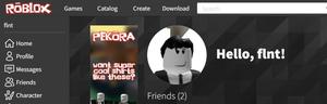 Screenshot of 2016 roblox logo for pekora