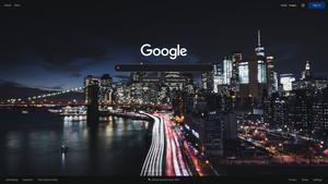 Screenshot of Custom Google Search Page Background
