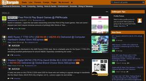 Screenshot of OzBargain Dark Mode Classic