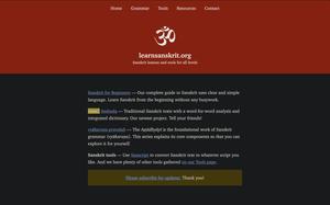 Screenshot of Learn Sanskrit Primary Dark
