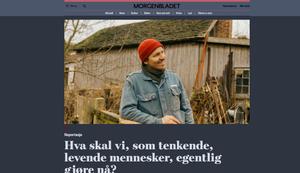 Screenshot of Morgenbladet Nord Dark