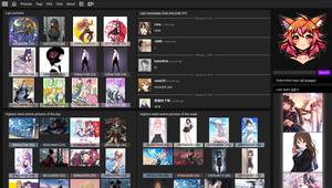 Screenshot of anime-pictures.net - dark theme