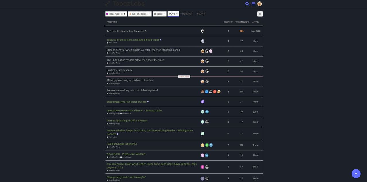 Screenshot of community.topazlabs.com