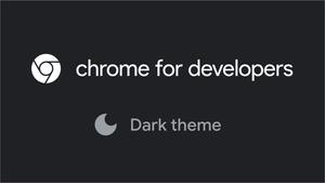 Screenshot of Chrome for Developers - FOUC fix for dark theme