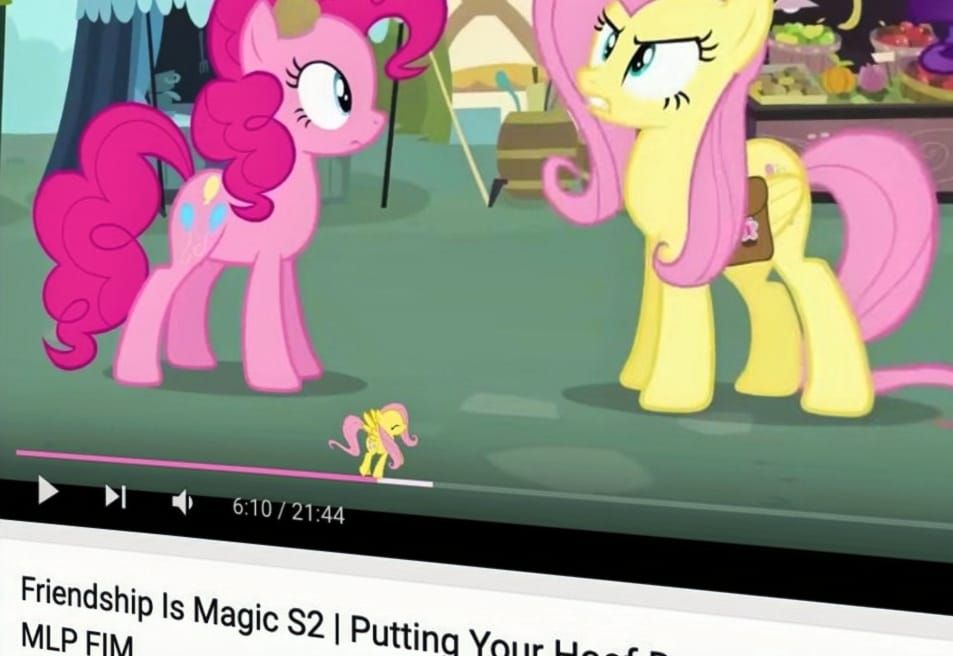 Screenshot of [FIXED] Youtube Fluttershy Progress Bar