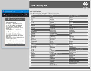 Screenshot of Muzak WPN