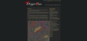 Screenshot of dragcave.net -- Gruvbox