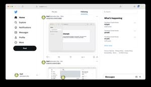 Screenshot of Better twitter