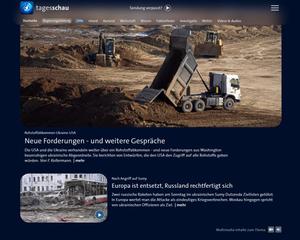 Screenshot of tagesschau.de