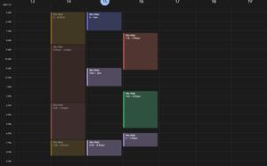 Screenshot of Modern Google Calendar