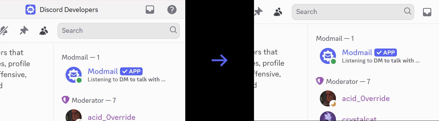 Screenshot of Discord No Title Bar