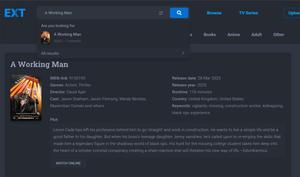 Screenshot of Hide IMDB Rating in 'ext dot to'