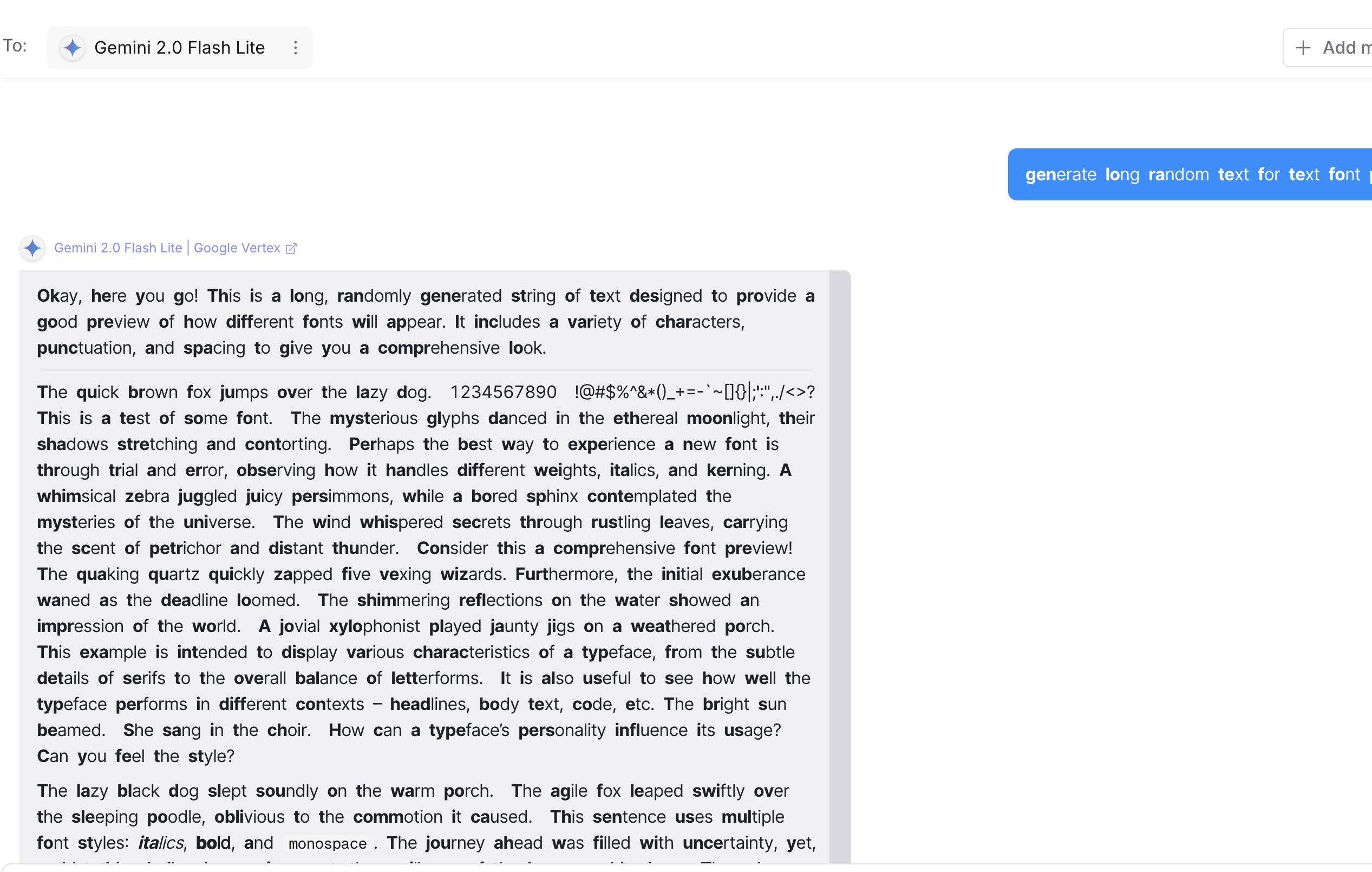 Screenshot of openrouter.ai/chat FastFont