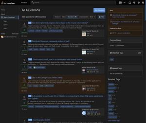 Screenshot of Stack Overflow Dark