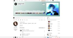 Screenshot of Soundcloud Light