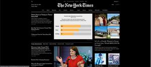 Screenshot of New York Times Dark Mode