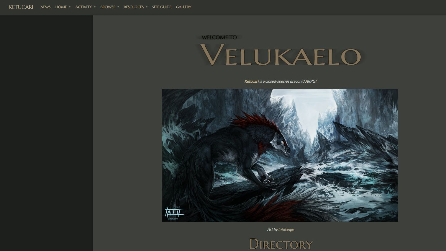 Screenshot of Ketucari Dark Mode