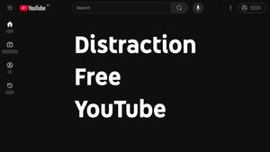 Screenshot of YouTube - Distraction Free