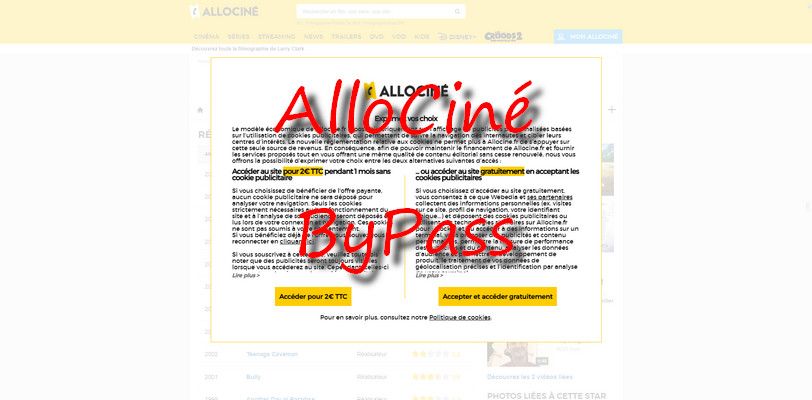 Screenshot of AlloCine - ByPass v.1