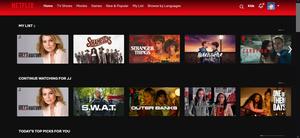Screenshot of Old Netflix