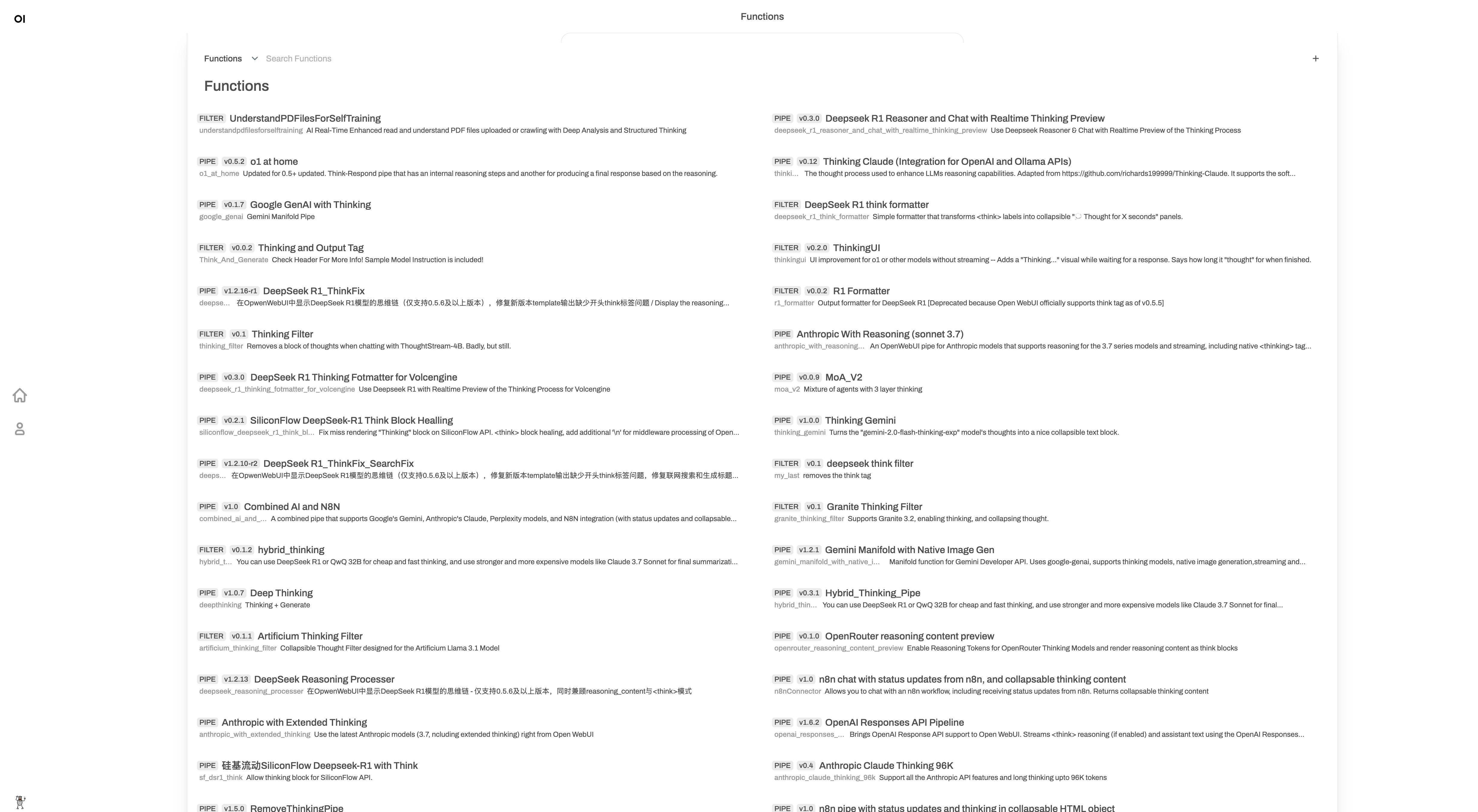Screenshot of openwebui.com tweaks