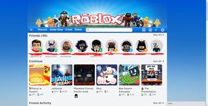 Screenshot of ROBLOX 2011 Home Page