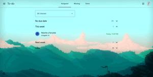 Screenshot of Mountain flag - Google Classroom