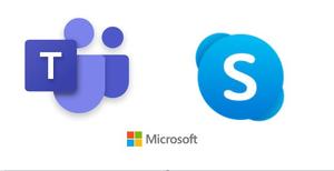 Screenshot of Microsoft Teams like Skype 