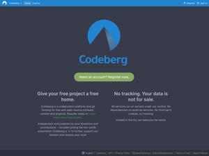 Screenshot of codeberg.org - Dark Theme