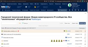 Screenshot of nn.ru forum style fixes.