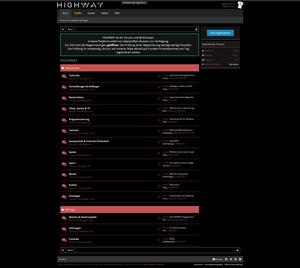 Screenshot of HIGHWAY Darkmode